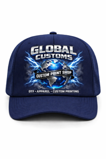 Custom DTF Trucker Hat- Solid Color