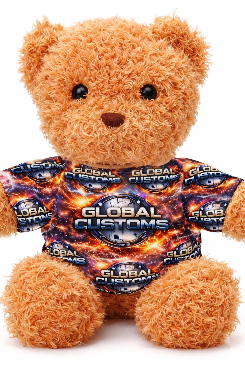 10 Inch Teddy Bear With Custom Sublimated Bear T-Shirt