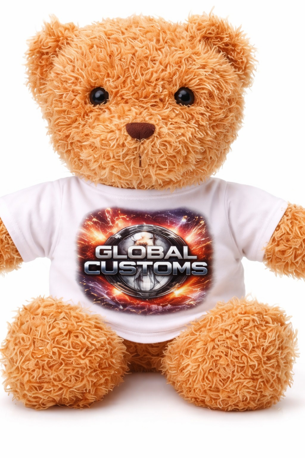 10 Inch Teddy Bear With Custom Sublimated Bear T-Shirt
