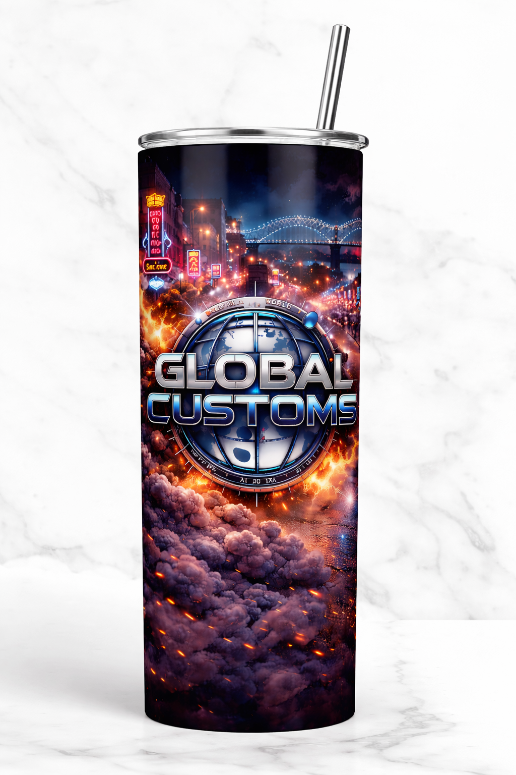 Custom Sublimation 20oz Skinny Tumbler