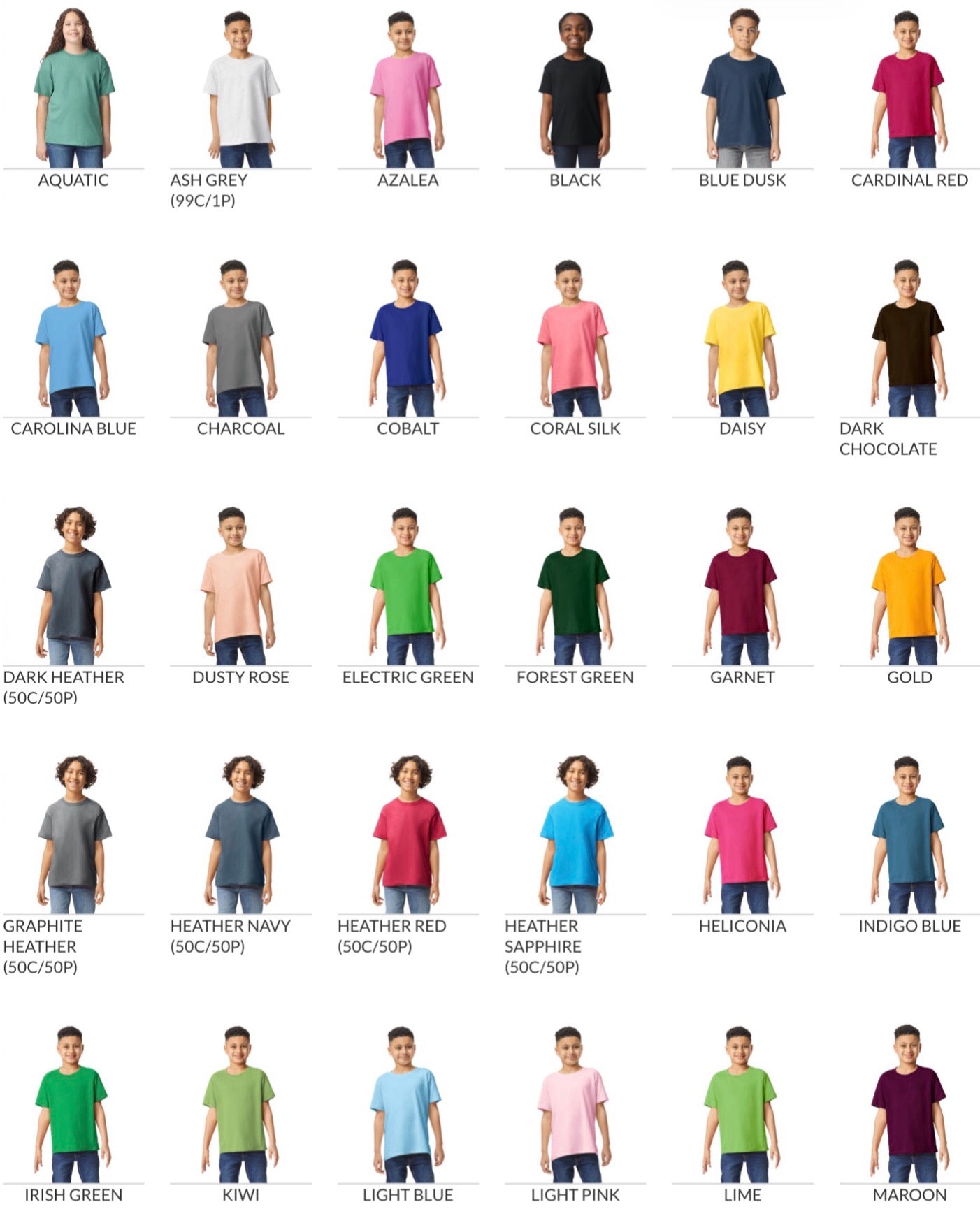 Custom DTF Short Sleeve Youth T-Shirt