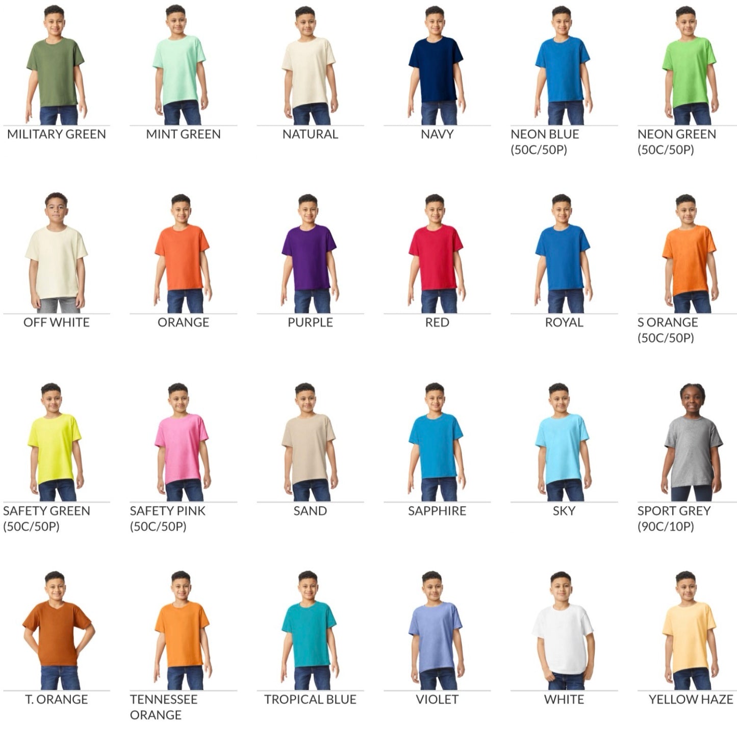 Custom DTF Short Sleeve Youth T-Shirt