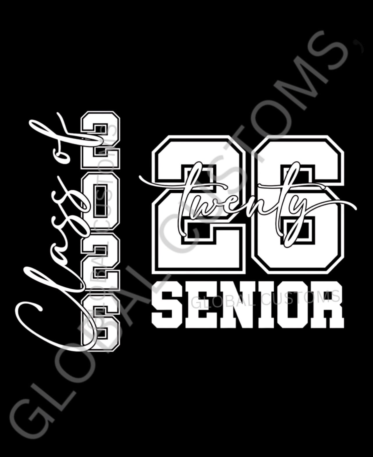 Class of 2026 DTF Prints - Sold As Is While Supplies Last
